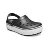 Suecos Crocs Plataforma Clog Black White - Imagen 3