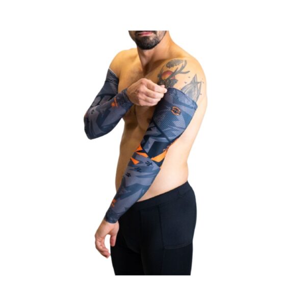 Mangas Yazuka Termica con protección UV+50 Gris Negro Naranja