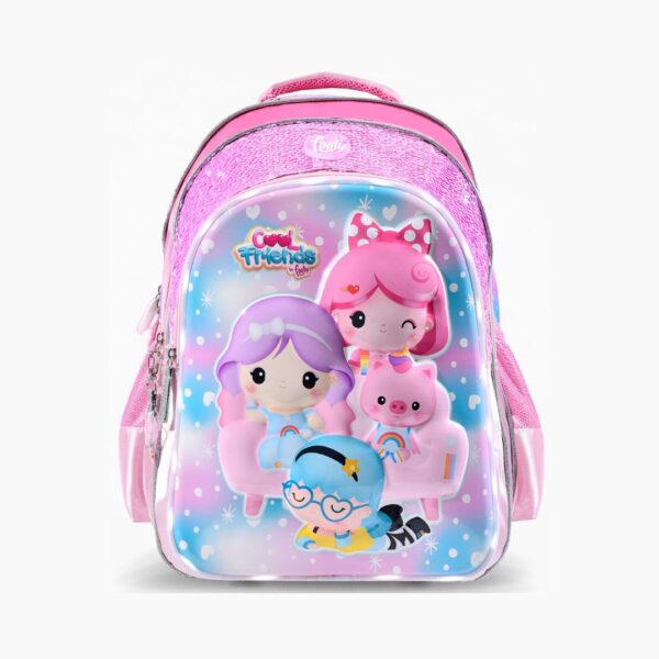 Mochila Con Luz Footy 18" Friends Niños
