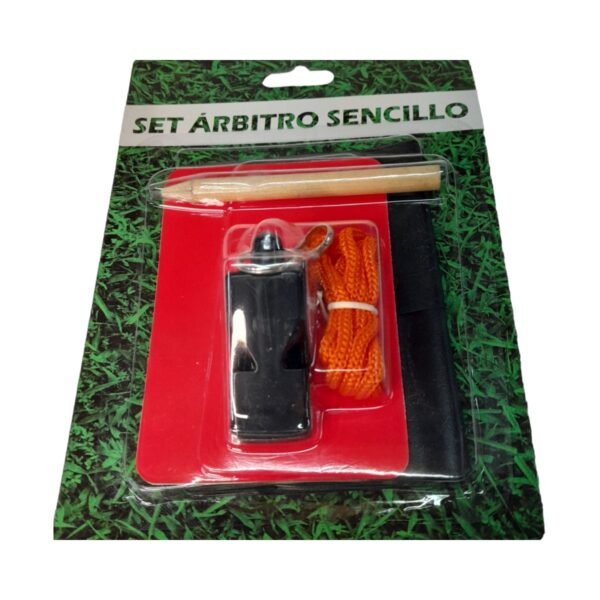 Set Arbitro Softee Tarjeta Libreta Lapiz