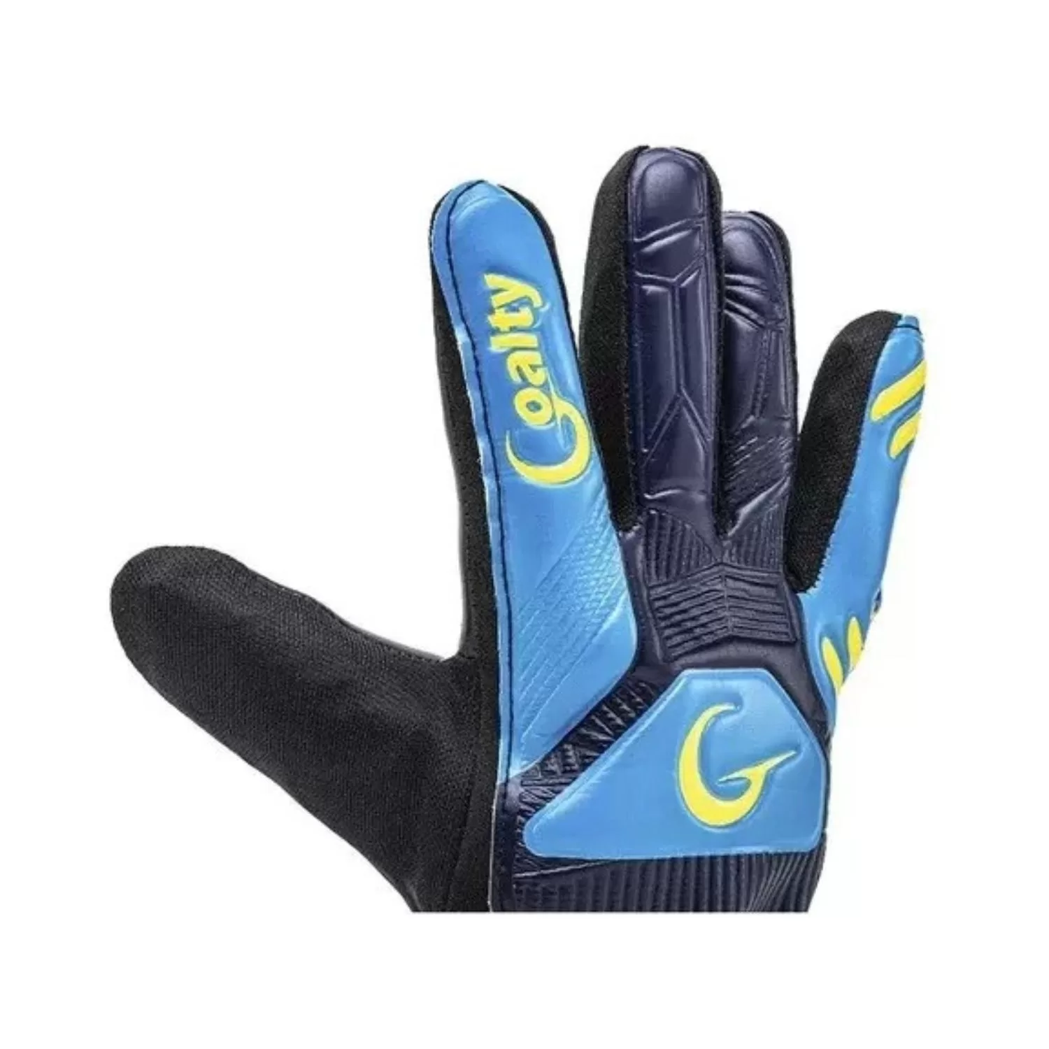 GO-AL-RAP-04 Guantes De Arquero Goalty Raptor Niños Azul Negro Amarillo (2)