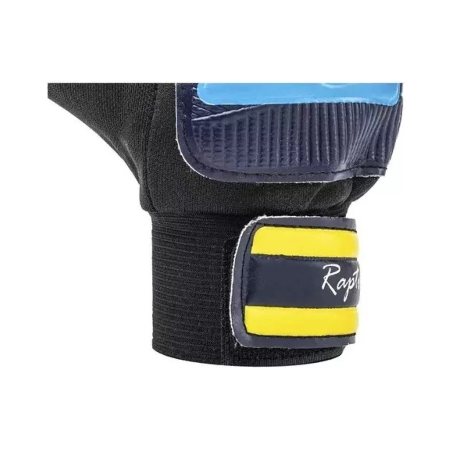 GO-AL-RAP-04 Guantes De Arquero Goalty Raptor Niños Azul Negro Amarillo (3)